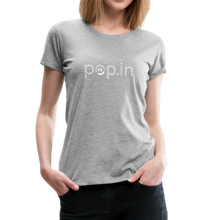Load image into Gallery viewer, pop.in logo women's premium t-shirt - heather gray