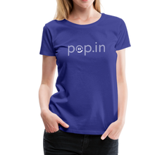 Load image into Gallery viewer, pop.in logo women's premium t-shirt - royal blue
