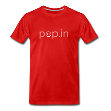 Load image into Gallery viewer, pop.in logo Men's Premium T-Shirt - red
