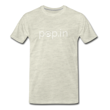 Load image into Gallery viewer, pop.in logo Men's Premium T-Shirt - heather oatmeal