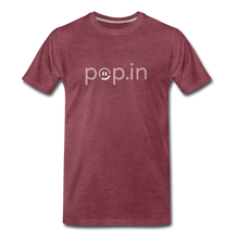 Load image into Gallery viewer, pop.in logo Men's Premium T-Shirt - heather burgundy