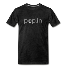 Load image into Gallery viewer, pop.in logo Men's Premium T-Shirt - charcoal gray