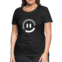 Load image into Gallery viewer, pop.in Smiley Face Women’s Premium T-Shirt - black