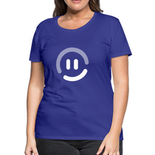 Load image into Gallery viewer, pop.in Smiley Face Women’s Premium T-Shirt - royal blue