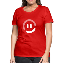 Load image into Gallery viewer, pop.in Smiley Face Women’s Premium T-Shirt - red