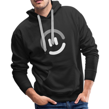 Load image into Gallery viewer, pop.in Smiley Face Men’s Premium Hoodie - black