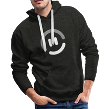 Load image into Gallery viewer, pop.in Smiley Face Men’s Premium Hoodie - charcoal gray