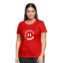 Load image into Gallery viewer, pop.in Smiley Face Women’s T-Shirt - red