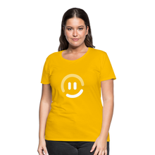 Load image into Gallery viewer, pop.in Smiley Face Women’s T-Shirt - sun yellow