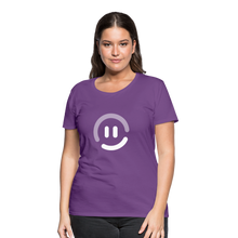 Load image into Gallery viewer, pop.in Smiley Face Women’s T-Shirt - purple