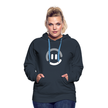 Load image into Gallery viewer, pop.in Smiley Face Women’s Hoodie - navy