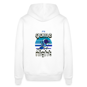 The Game Night Hoodie (Mens) Stanley/Stella Sounder Side Pocket Hoodie - white