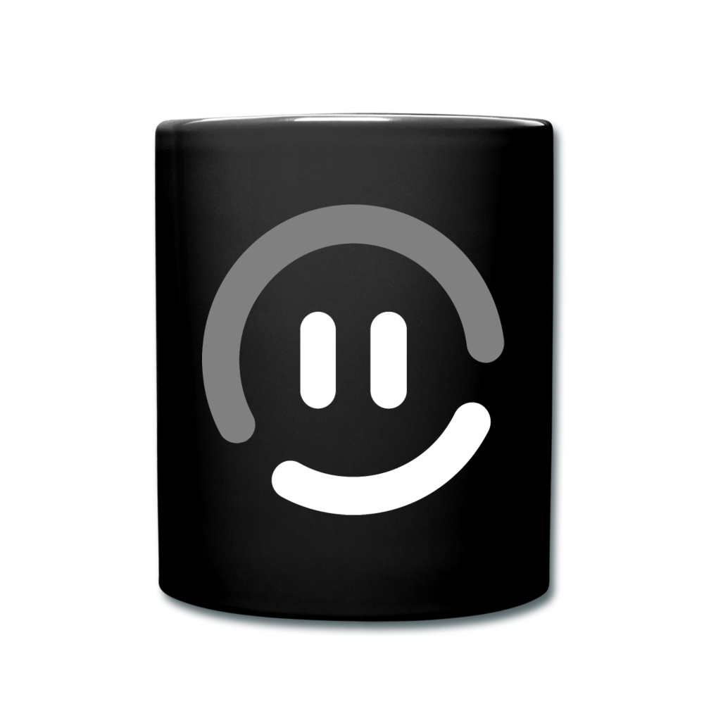 pop.in Smiley Face Coffee/Tea Mug (Choose Your Color) - black
