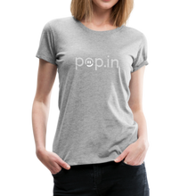 Load image into Gallery viewer, pop.in logo women&#39;s premium t-shirt - heather gray
