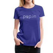 Load image into Gallery viewer, pop.in logo women&#39;s premium t-shirt - royal blue
