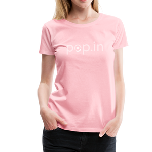pop.in logo women's premium t-shirt - pink