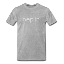 Load image into Gallery viewer, pop.in logo Men&#39;s Premium T-Shirt - heather gray
