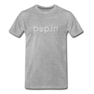 pop.in logo Men's Premium T-Shirt - heather gray
