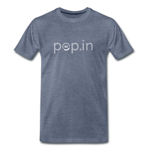 Load image into Gallery viewer, pop.in logo Men&#39;s Premium T-Shirt - heather blue
