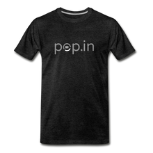 Load image into Gallery viewer, pop.in logo Men&#39;s Premium T-Shirt - charcoal gray
