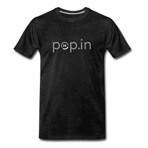pop.in logo Men's Premium T-Shirt - charcoal gray