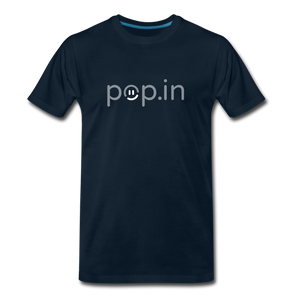 pop.in logo Men's Premium T-Shirt - deep navy