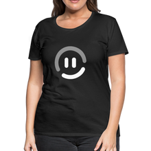 Load image into Gallery viewer, pop.in Smiley Face Women’s Premium T-Shirt - black
