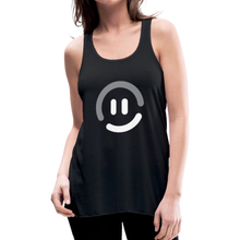Load image into Gallery viewer, pop.in Smiley Face Women&#39;s Flowy Tank Top by Bella - black
