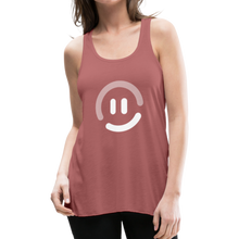 Load image into Gallery viewer, pop.in Smiley Face Women&#39;s Flowy Tank Top by Bella - mauve

