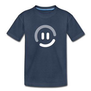 Kid’s Premium Organic pop.in Smiley Logo T-Shirt - navy