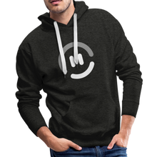 Load image into Gallery viewer, pop.in Smiley Face Men’s Premium Hoodie - charcoal gray
