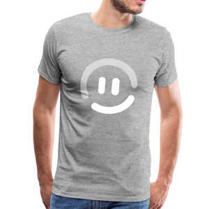 pop.in Smiley Face Men's T-Shirt - heather gray