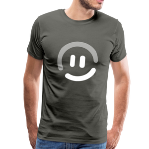 pop.in Smiley Face Men's T-Shirt - asphalt gray