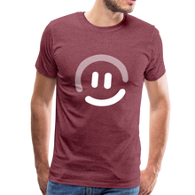 Load image into Gallery viewer, pop.in Smiley Face Men&#39;s T-Shirt - heather burgundy
