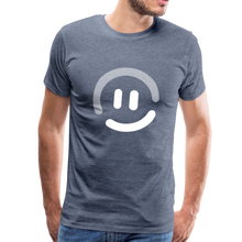 Load image into Gallery viewer, pop.in Smiley Face Men&#39;s T-Shirt - heather blue
