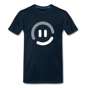 pop.in Smiley Face Men's T-Shirt - deep navy