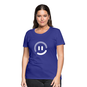 pop.in Smiley Face Women’s T-Shirt - royal blue