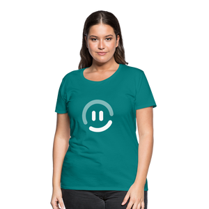 pop.in Smiley Face Women’s T-Shirt - teal