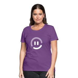 pop.in Smiley Face Women’s T-Shirt - purple
