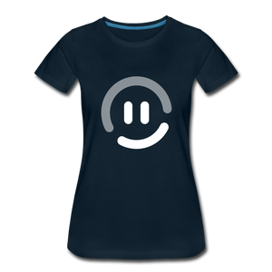 pop.in Smiley Face Women’s T-Shirt - deep navy