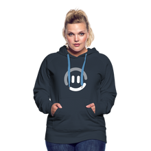 Load image into Gallery viewer, pop.in Smiley Face Women’s Hoodie - navy
